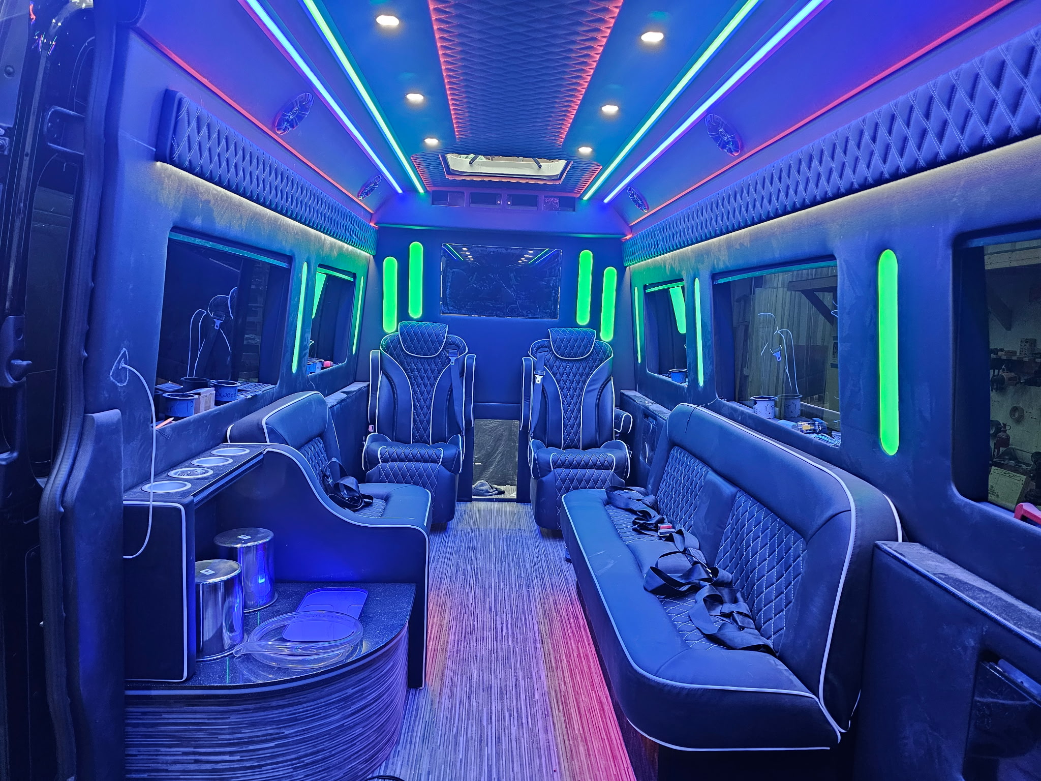 NEW! 8-10 Passenger 2025 Executive CEO Sprinter Van XL SP8 - Limo